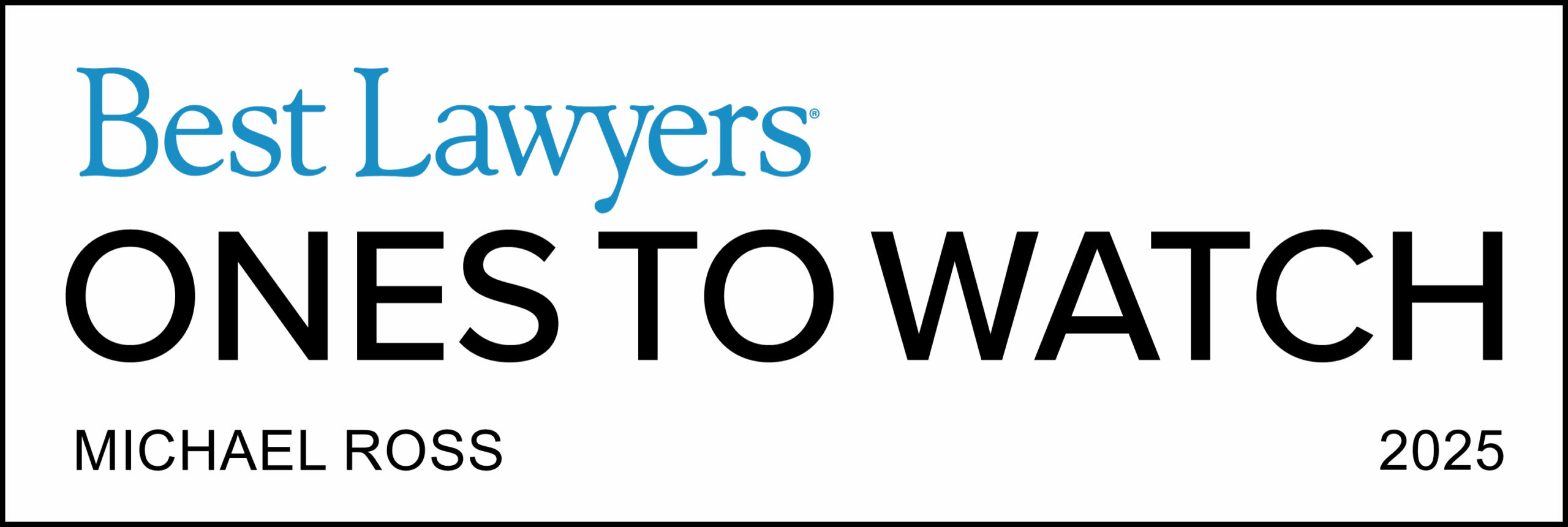 Best Lawyers Ones to Watch Recognition Badge
